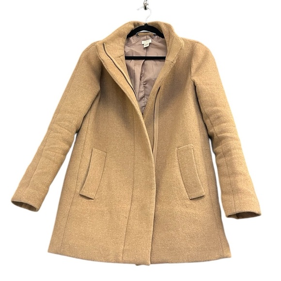 J.Crew size 6 wool blend coat in good used  used condition lining has rip - Picture 1 of 10